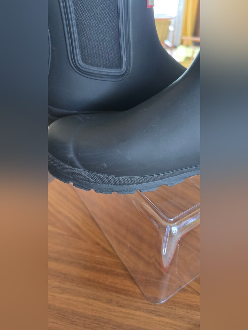 HUNTER Women's Original Chelsea Boots - Matte Black, sz 9 - Picture 12 of 16